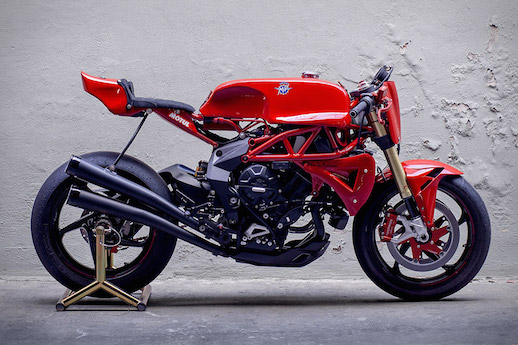 Deus Ex Machina Ago TT made from an MV Agusta Brutale 800 art