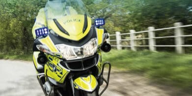 Scottish mobile motorcycle speed camera