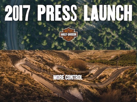 Traction control Harley-Davidson 2017 launch
