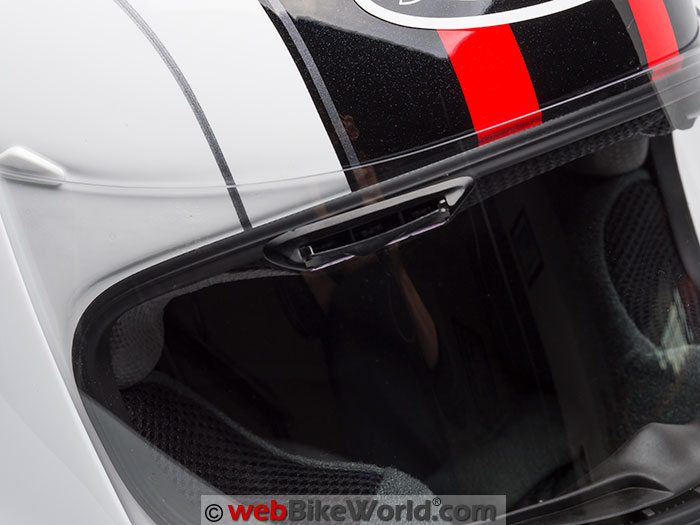 Arai Vector 2 Helmet Brow Vent Open