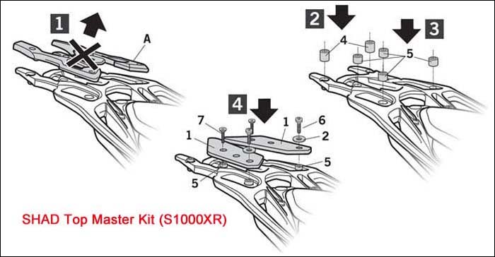 SHAD Top Master Kit Hardware Installation