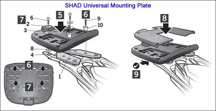 SHAD Universal Mounting Plate Installation