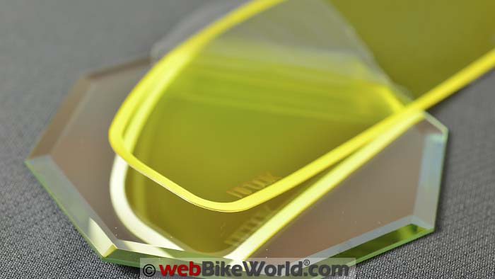 Yellow WeeTect Anti-Fog Visor Insert