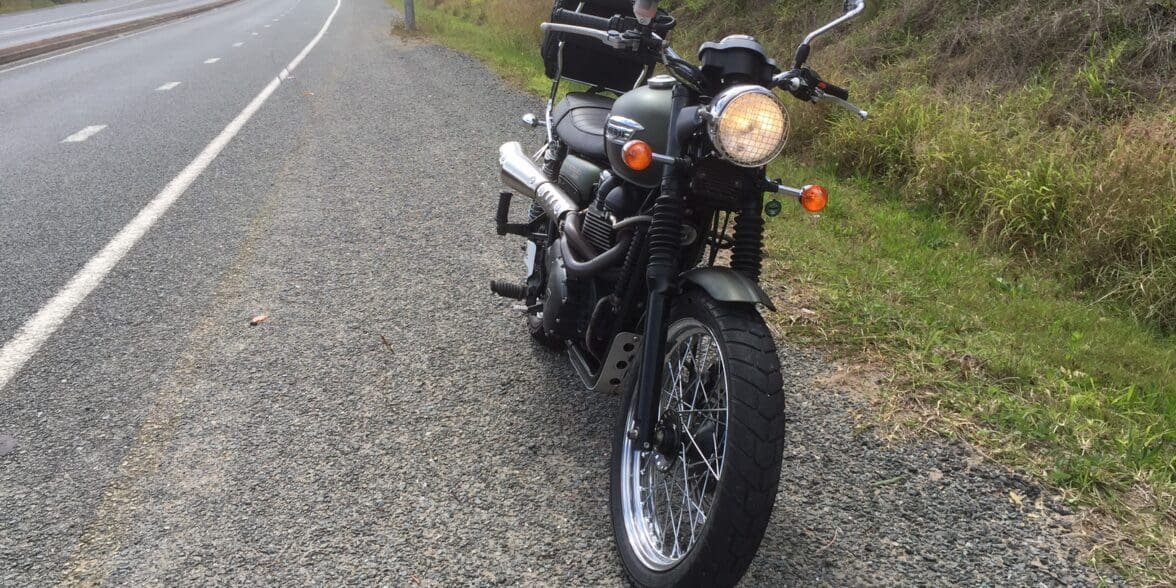 Triumph Scrambler out of fuel breakdown