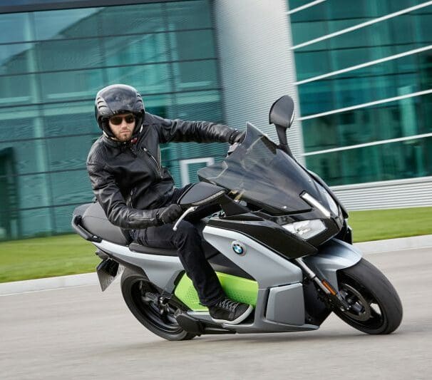 BMW C evolution electric scooter emissions