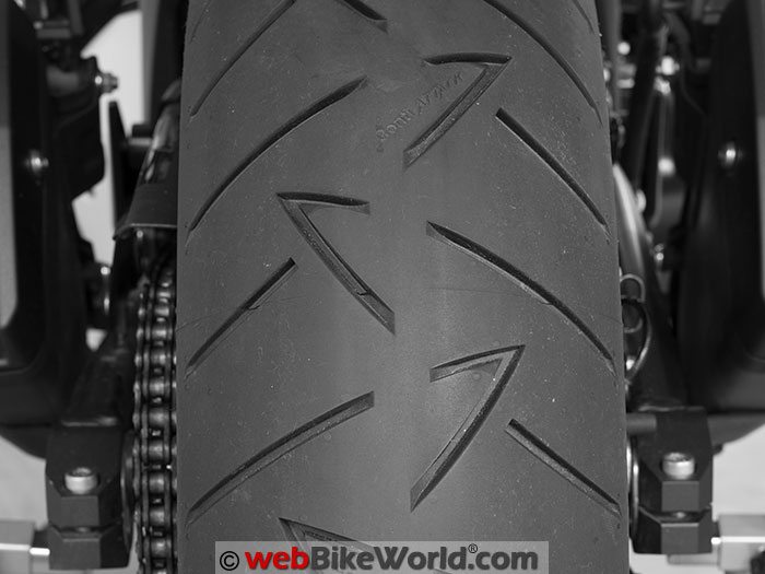 Continental Road Attack 2 EVO Tire Rear Tread Pattern