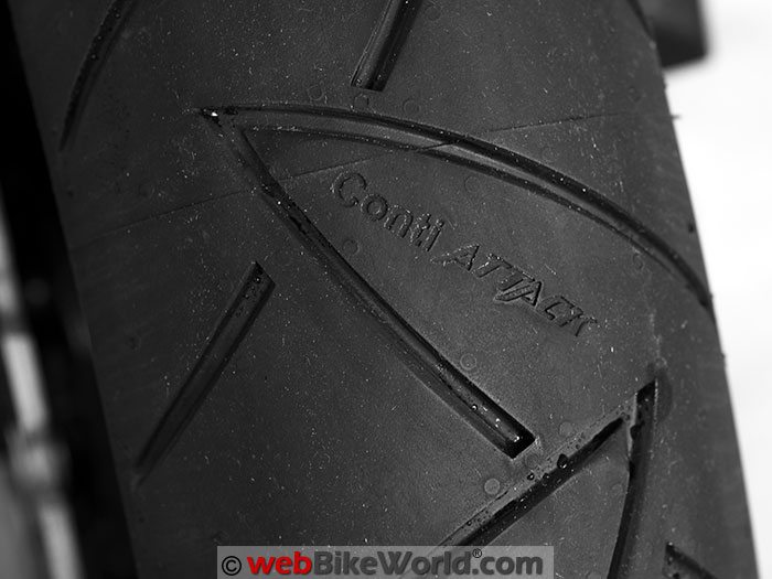 Continental Road Attack 2 EVO Tire Tread Close-up