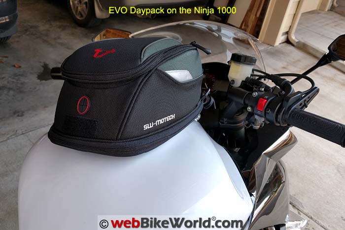 SW-Motech Daypack Tank Bag on Ninja 1000