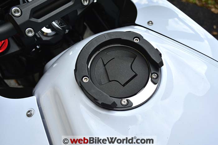 SW-Motech Quick Lock Tank Ring on Versys 650