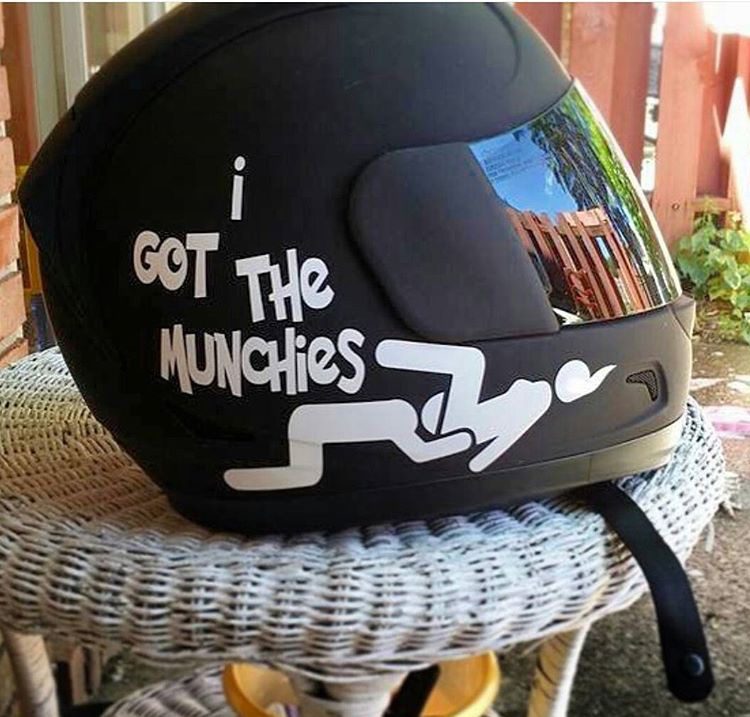 Motorcycle helmet stickers