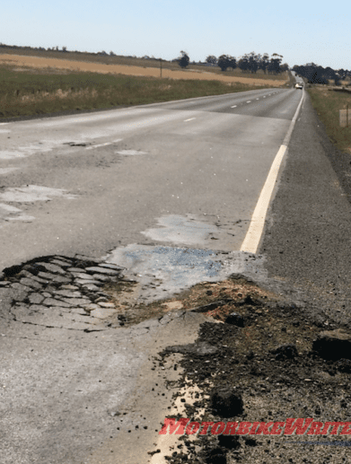 Potholes Victoria Melton conditions country poor road repair notes