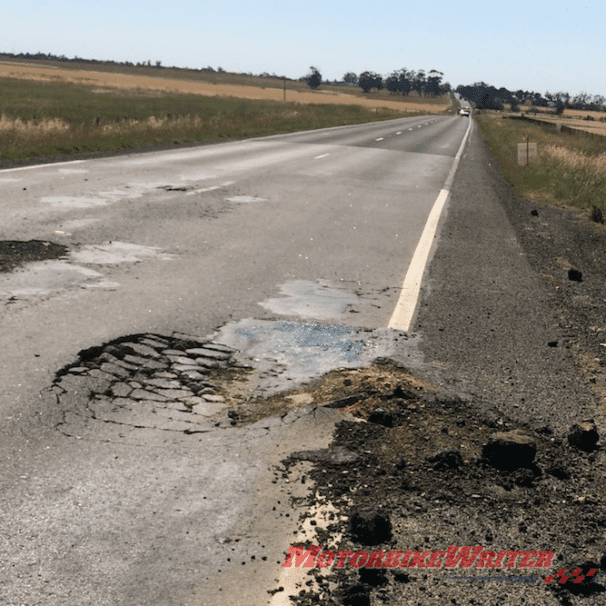 Potholes Victoria Melton conditions country poor road repair notes