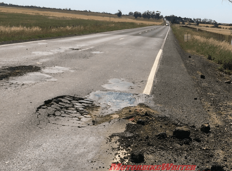 Potholes Victoria Melton conditions country poor road repair notes