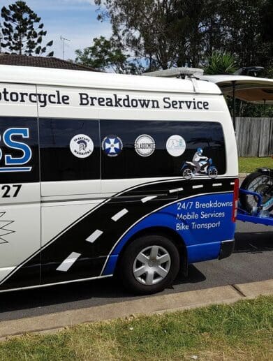 Queensland Motorcycle Breakdown Service tyre punctures cheap