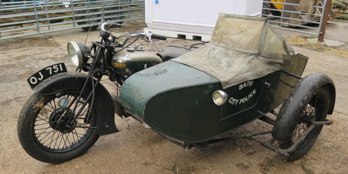 1932 BSA G12 valued at up to $19,000 barn