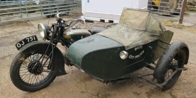 1932 BSA G12 valued at up to $19,000 barn