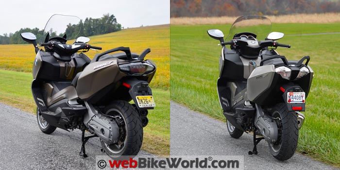 2016 vs. 2012 BMW C 650 GT Rear View