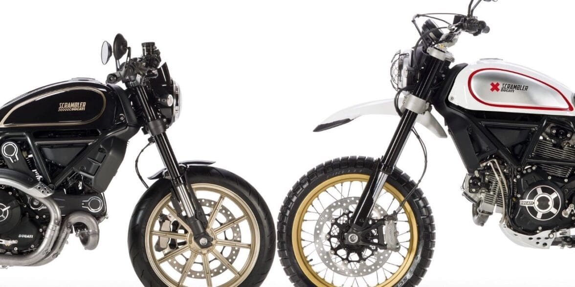 Ducati Scrambler Cafe Racer and Desert Sled join family hopes