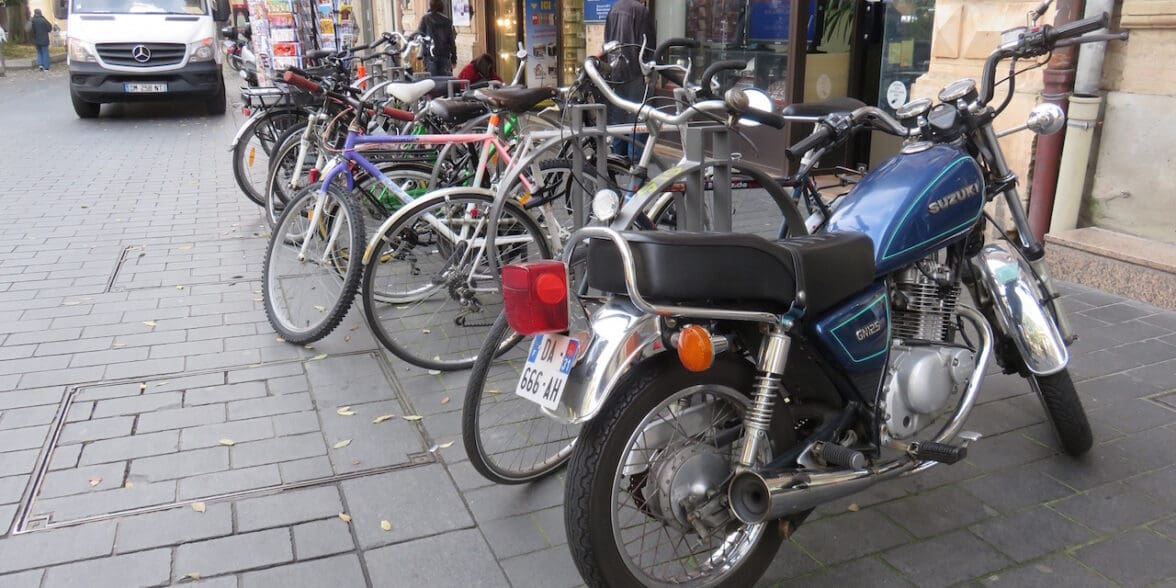 Toulouse France Where motorcycle parking is a paradise