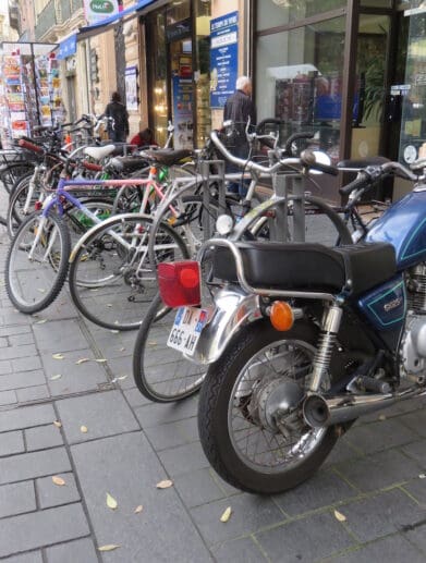 Toulouse France Where motorcycle parking is a paradise
