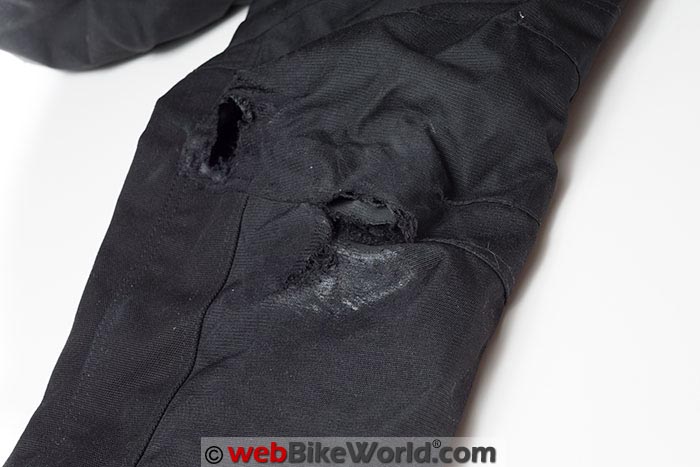 Joe Rocket Ballistic 7 Pants Crash Damage Knee