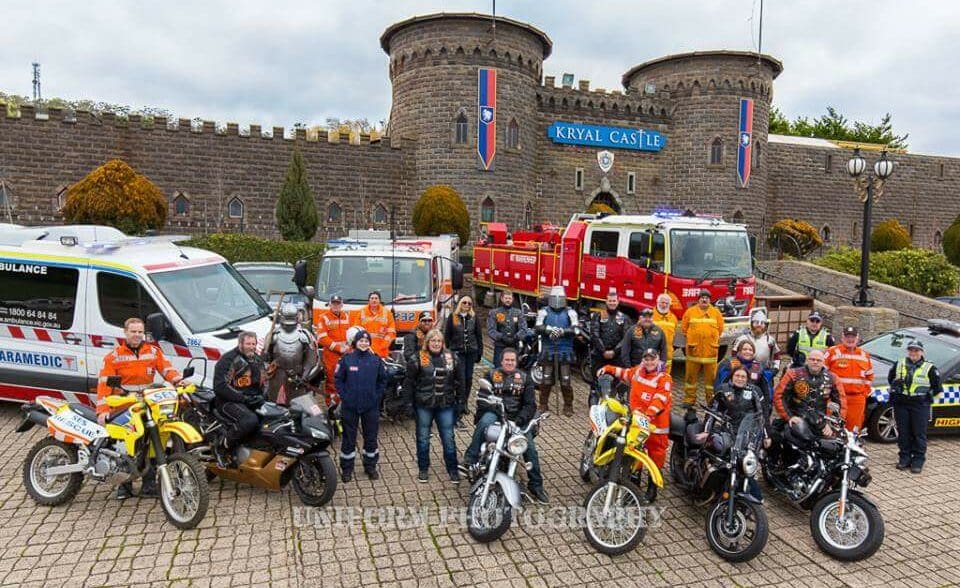 Knights gather for round-table ride at Kryal Castle