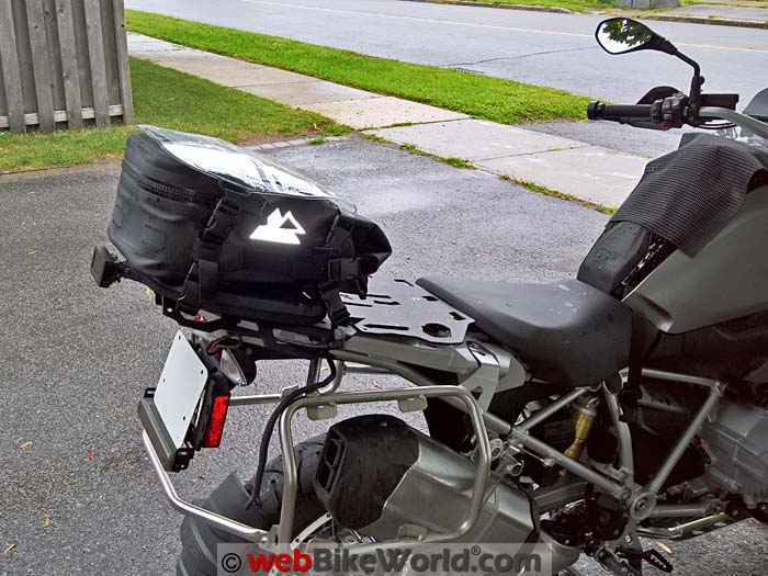 Touratech Moto Tank Bag on Luggage Rack