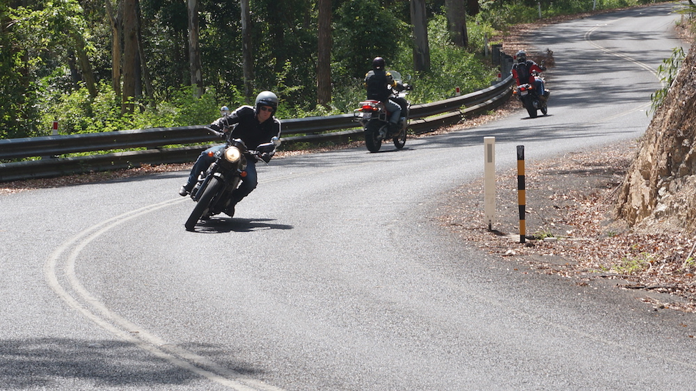 Wide entry, late apex safest on-road blind