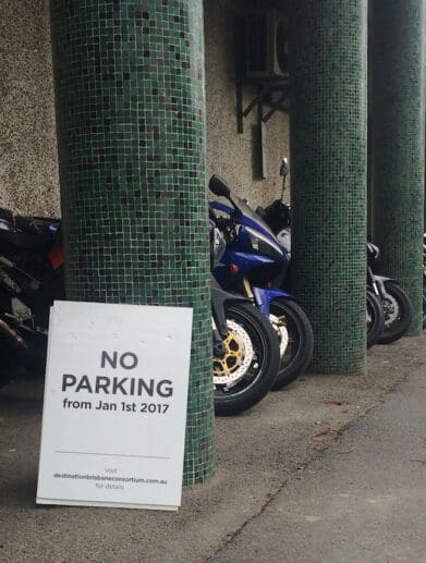 Fight on for lost motorcycle parking activists flexible