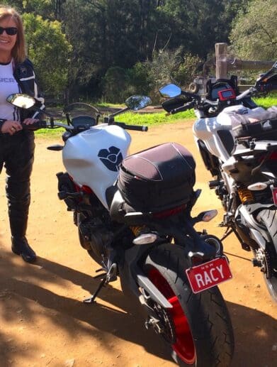 Tracy Hughes women make motorcycling safer