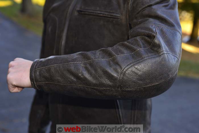 Helite Leather Airbag Jacket Elbow