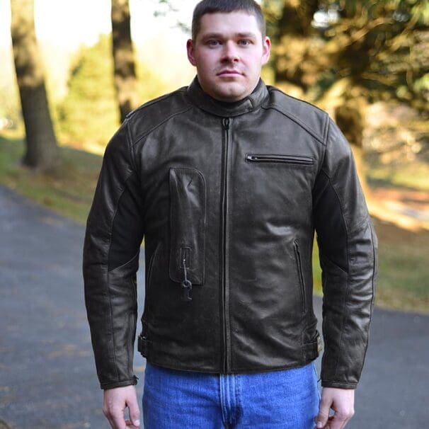 Helite Leather Airbag Jacket