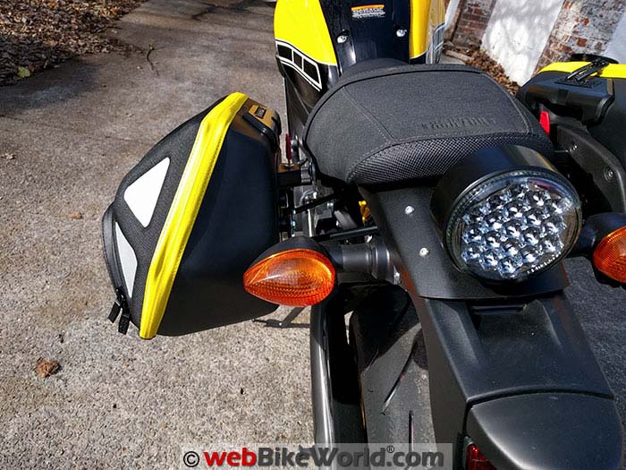 Hepco & Becker Royster C-Bow Bag On Yamaha XSR900 Rear View