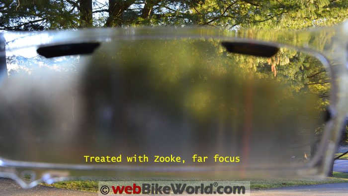 Motorcycle Helmet Visor Treated With Zooke Far Focus