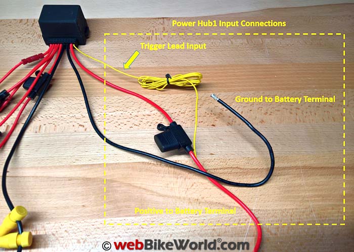 INNOVV Power Hub1 Input Connections