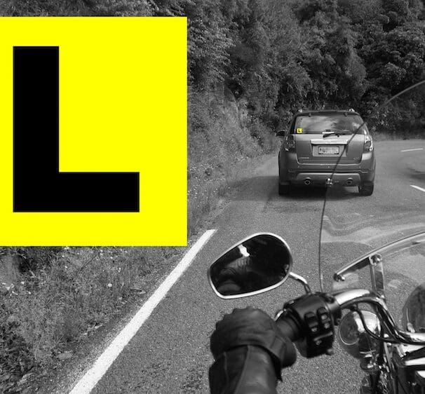 Ban learner drivers from bike roads?