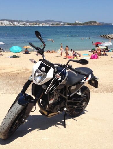 Ibiza is a party on the roads