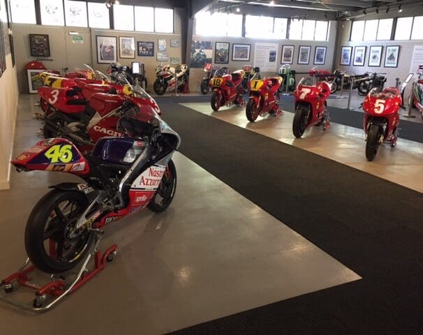 Grand Prix bike display at Phillip Island