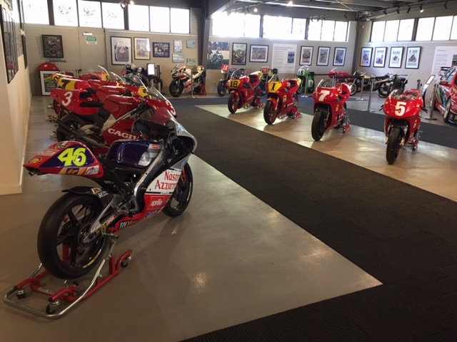 Grand Prix bike display at Phillip Island
