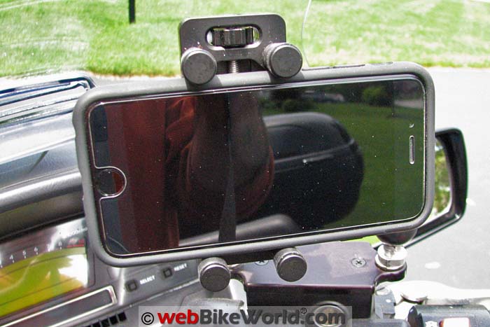 Perfect Squeeze Phone Mount With Phone