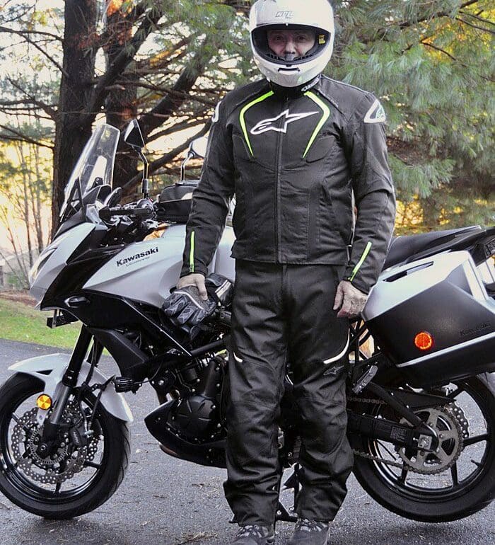 Small Black/Black Alpinestars Mens T-Core Air Drystar Waterproof Textile Street Motorcycle Jacket 