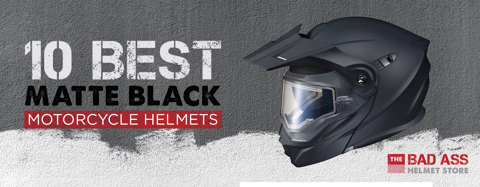 Matte Black Motorcycle Helmet