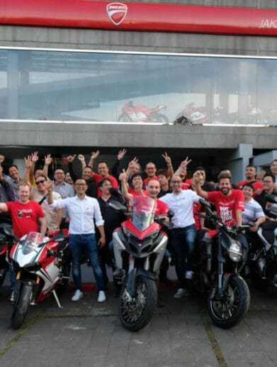 Claudio visits the largest Ducati showroom in the world in Jakarta - asian market volkswagen