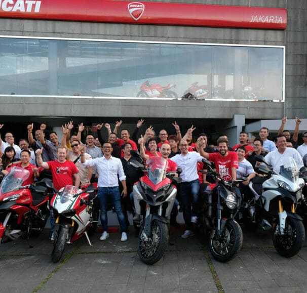 Claudio visits the largest Ducati showroom in the world in Jakarta - asian market volkswagen