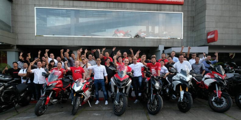 Claudio visits the largest Ducati showroom in the world in Jakarta - asian market volkswagen