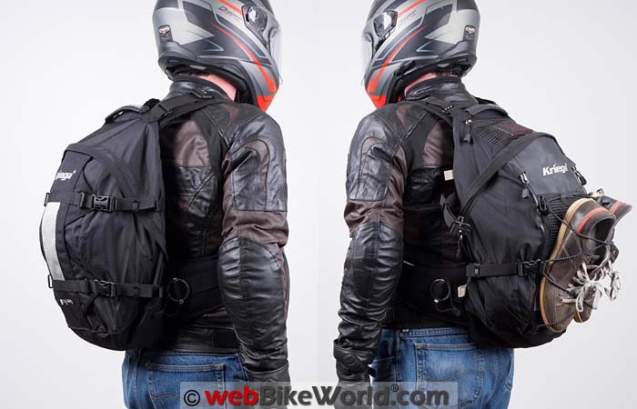 Kriega R25 R35 Backpack Review - webBikeWorld