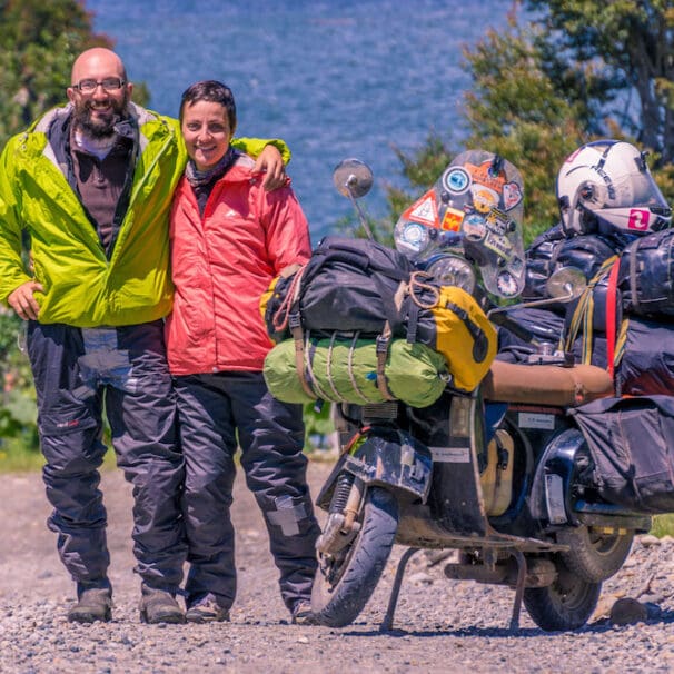 Around the world on a Vespa scooter