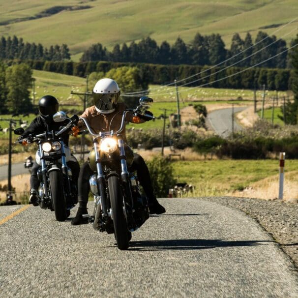BMX and mountain bike racing couple Barry Nobles of the USA and Aussie Olympian Carline Buchanan share a passion for two wheels that extends to their Harleys. adaptive cruise
