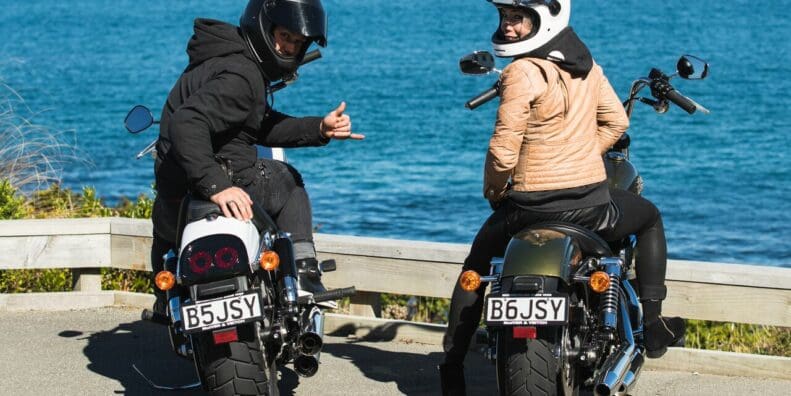 BMX and mountain bike racing couple Barry Nobles of the USA and Aussie Olympian Carline Buchanan share a passion for two wheels that extends to their Harleys. millennials leasing interns