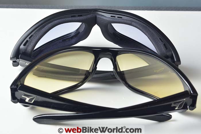 7Eye Motorcycle Sunglasses Inside View